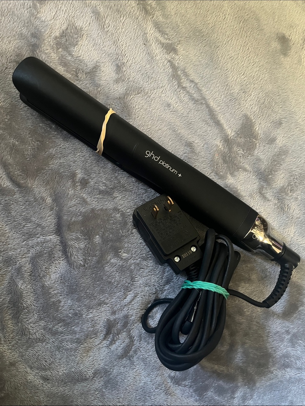ghd Platinum+ Black Ceramic Hair Straightener with Power Cord